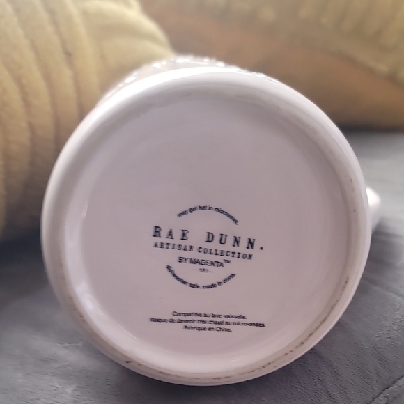 Rae Dunn White Pitcher with Spring Design - Picture 3 of 3